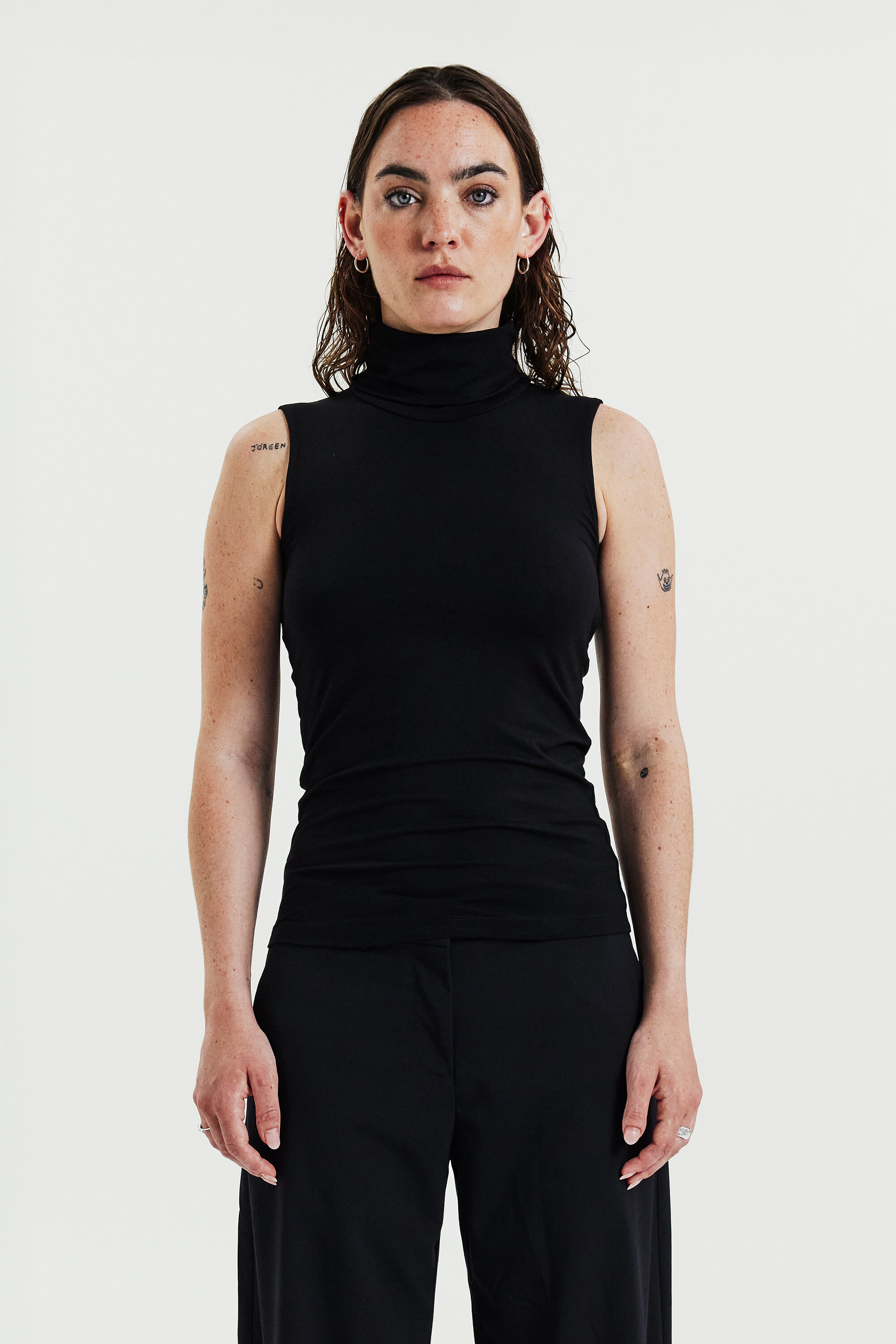 Sleeveless Turtleneck